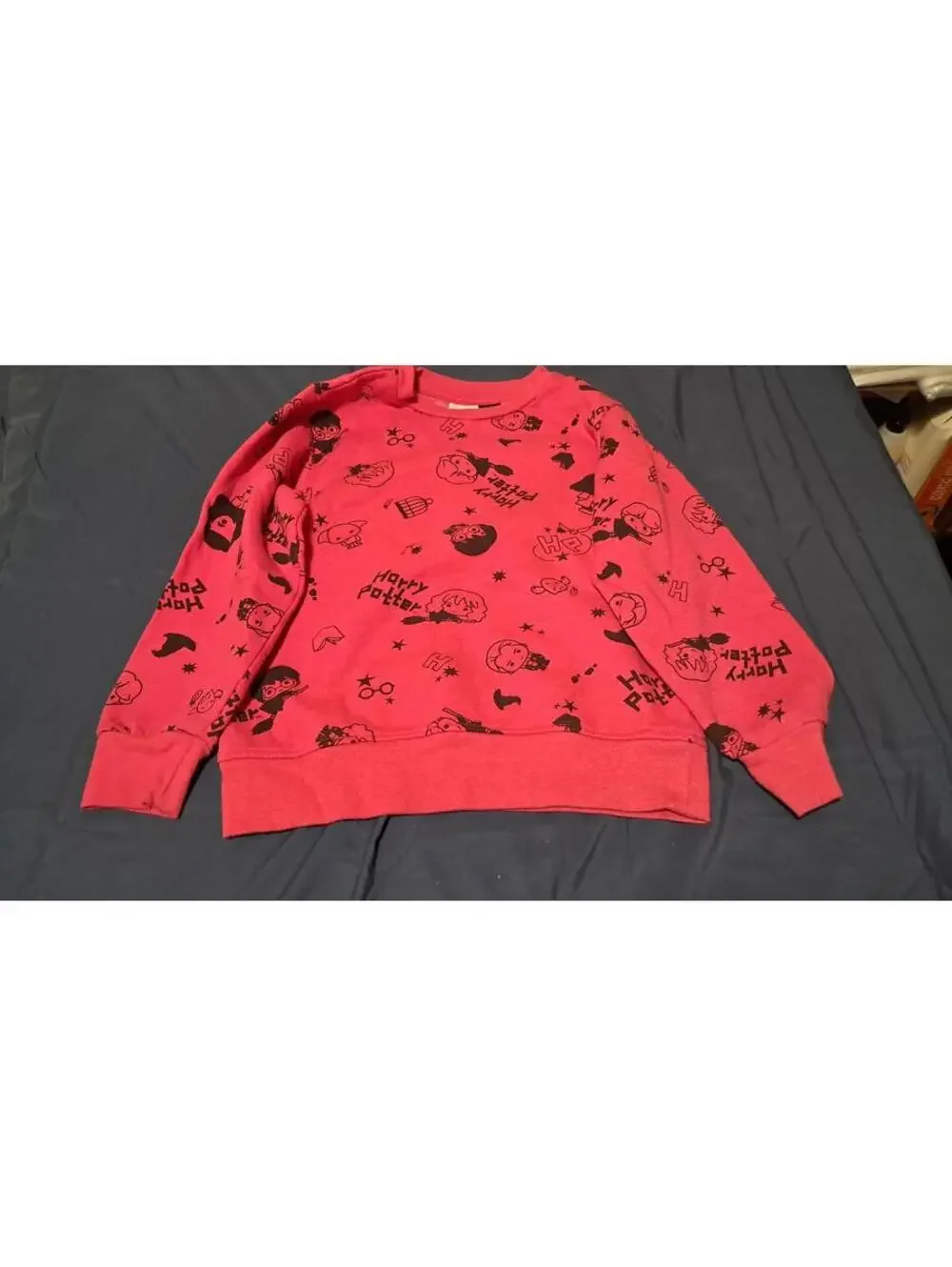 Harry‎ Potter Red Unisex Sweatshirt Side M 6/7 Long Sleeve